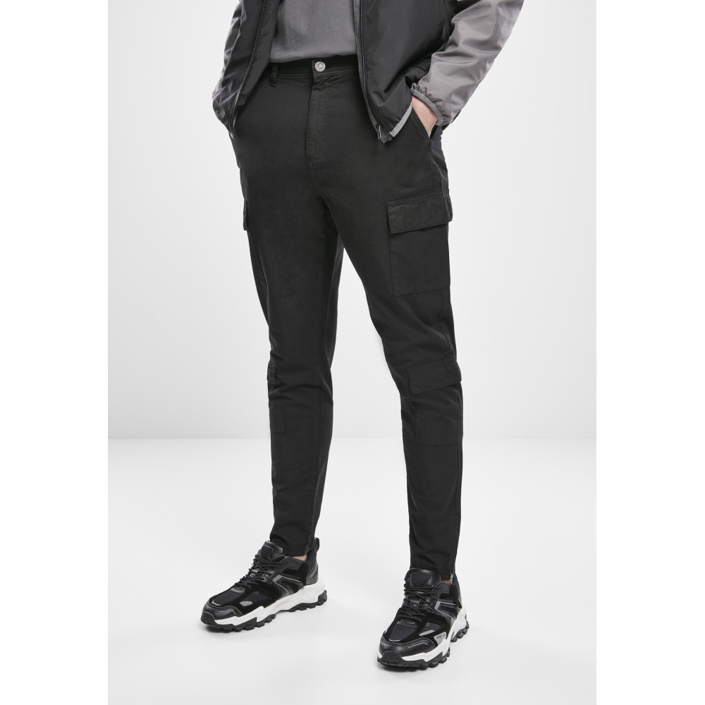 Urban Classics - Tapered Double Cargo trousers - Black